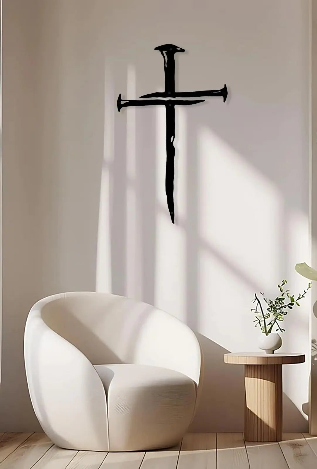Jesus Cross Wall Decor Metal Wall Art Decorations for Church Home Office
