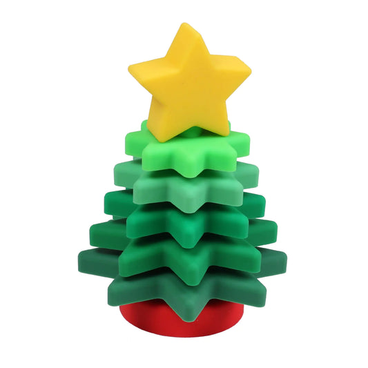 Candywood Silicone Christmas Tree for Baby Christmas Tree (3.9 x 3.9 x 5.9 inches)